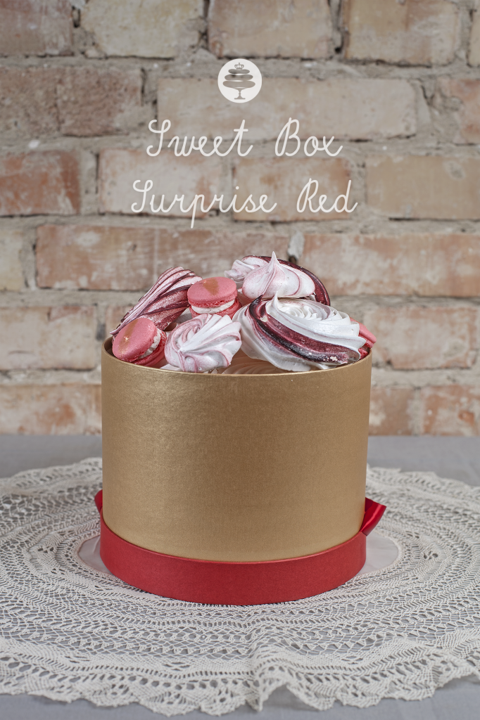 SWEET BOX Surprise RED Cukiernia bezowa